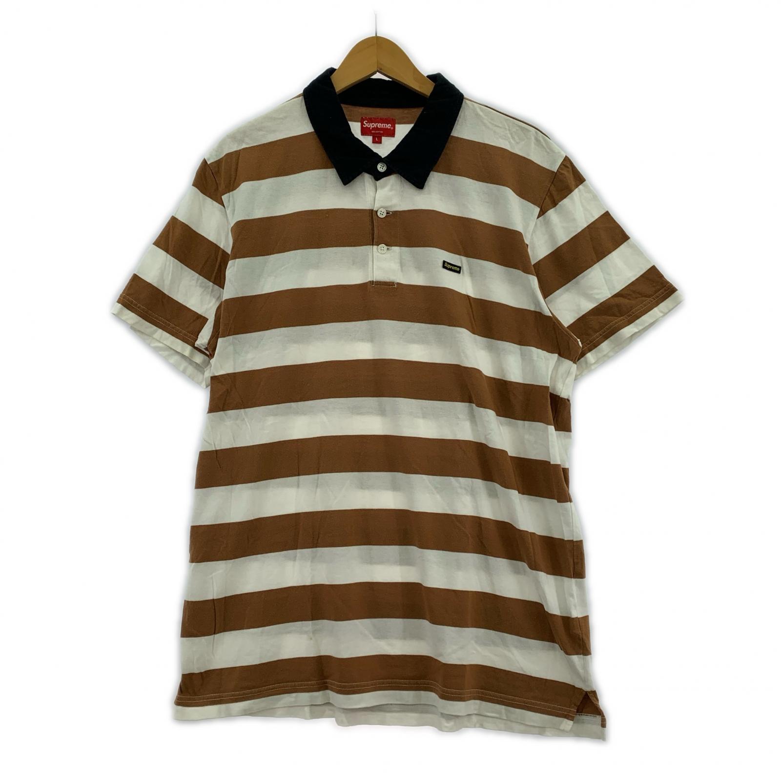 ポロシャツ 14SS Delivery Small Box 茶白 (L) L