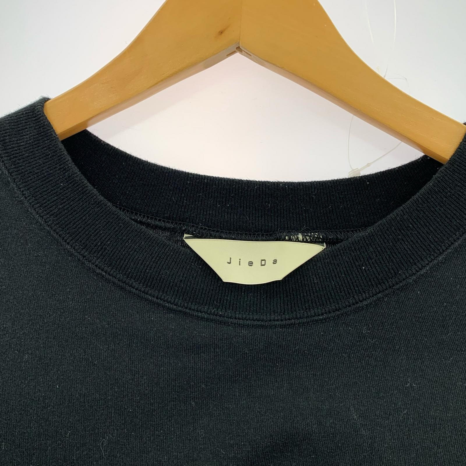 半袖Tシャツ アシンメトリー 黒赤
