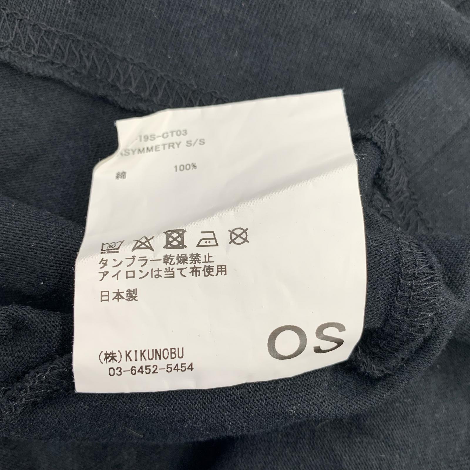 半袖Tシャツ アシンメトリー 黒赤
