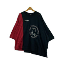 半袖Tシャツ アシンメトリー 黒赤