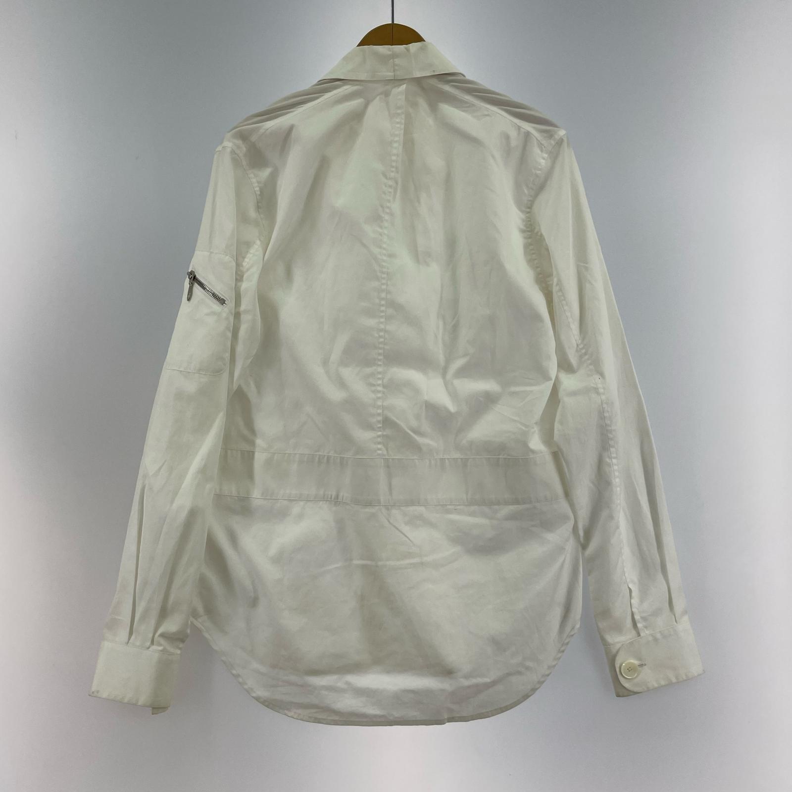長袖シャツ コットンシャツ WHT 44 ホワイト