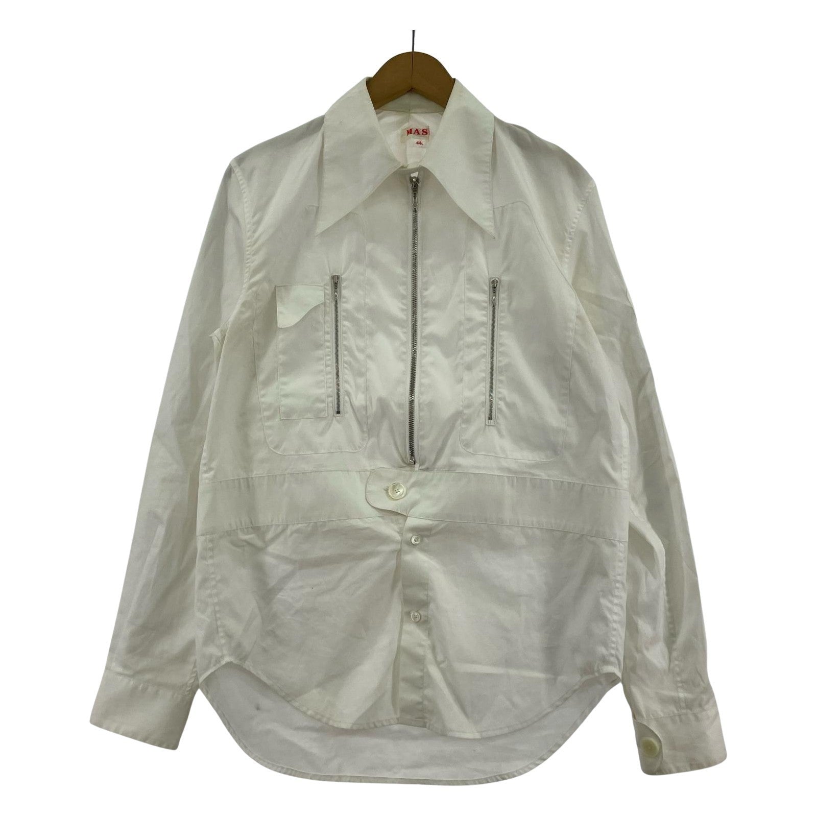 長袖シャツ コットンシャツ WHT 44 ホワイト