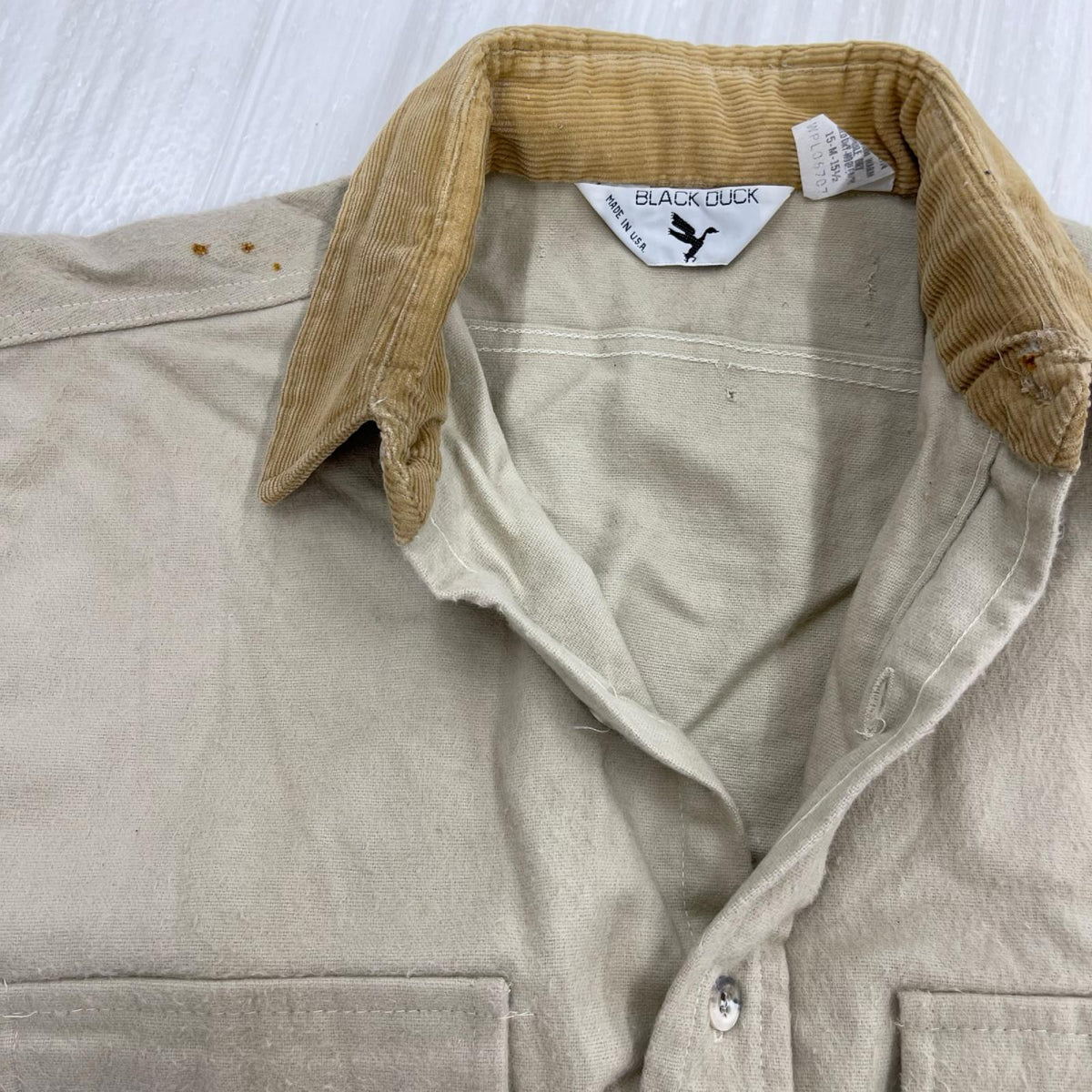 ジャケット BLACKDUCK 70-80s シャモアシャツ M