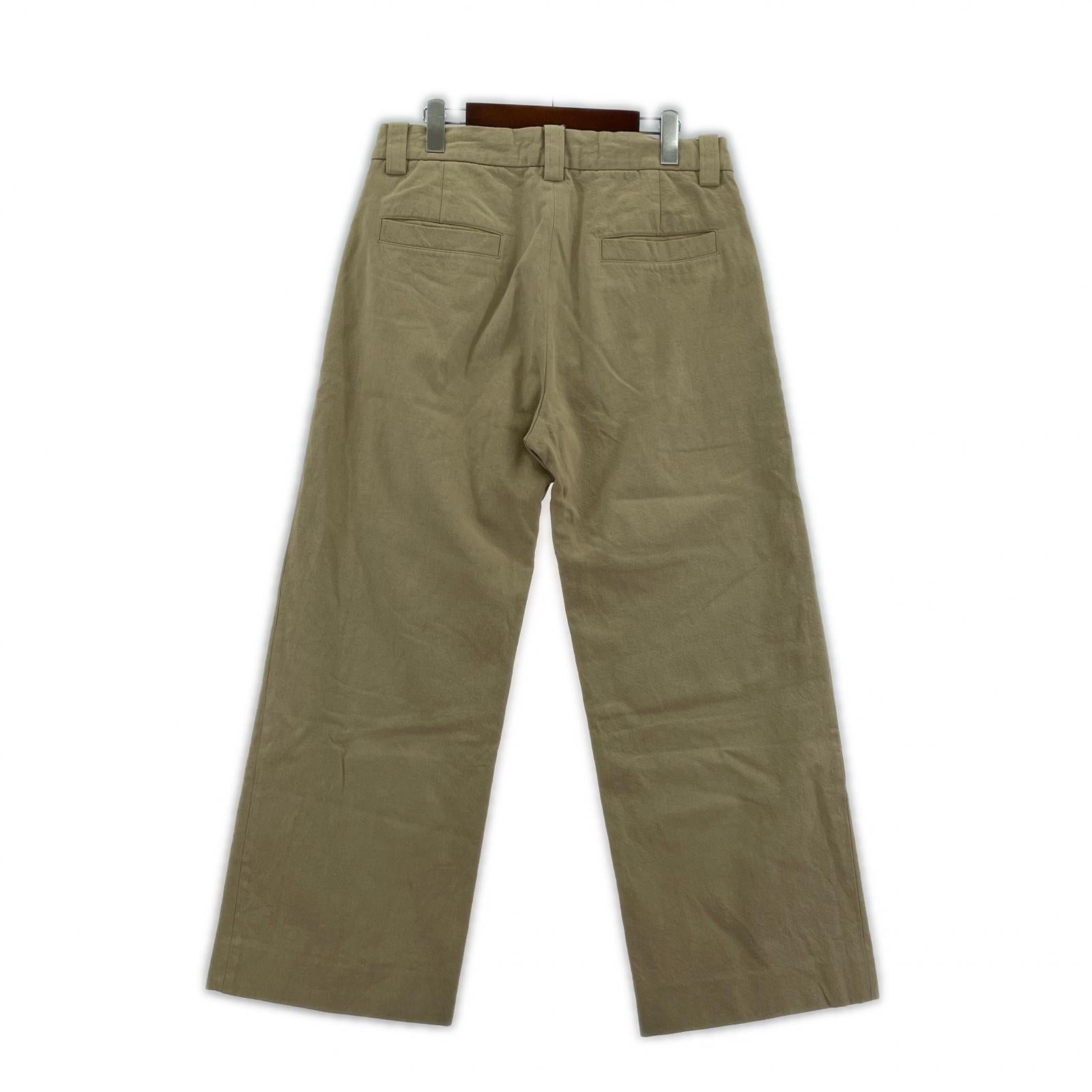 パンツ STUDIO NICHOLSON POINT SNW WOOL TWILL スラックス 2 ベージュ 2 ベージュ