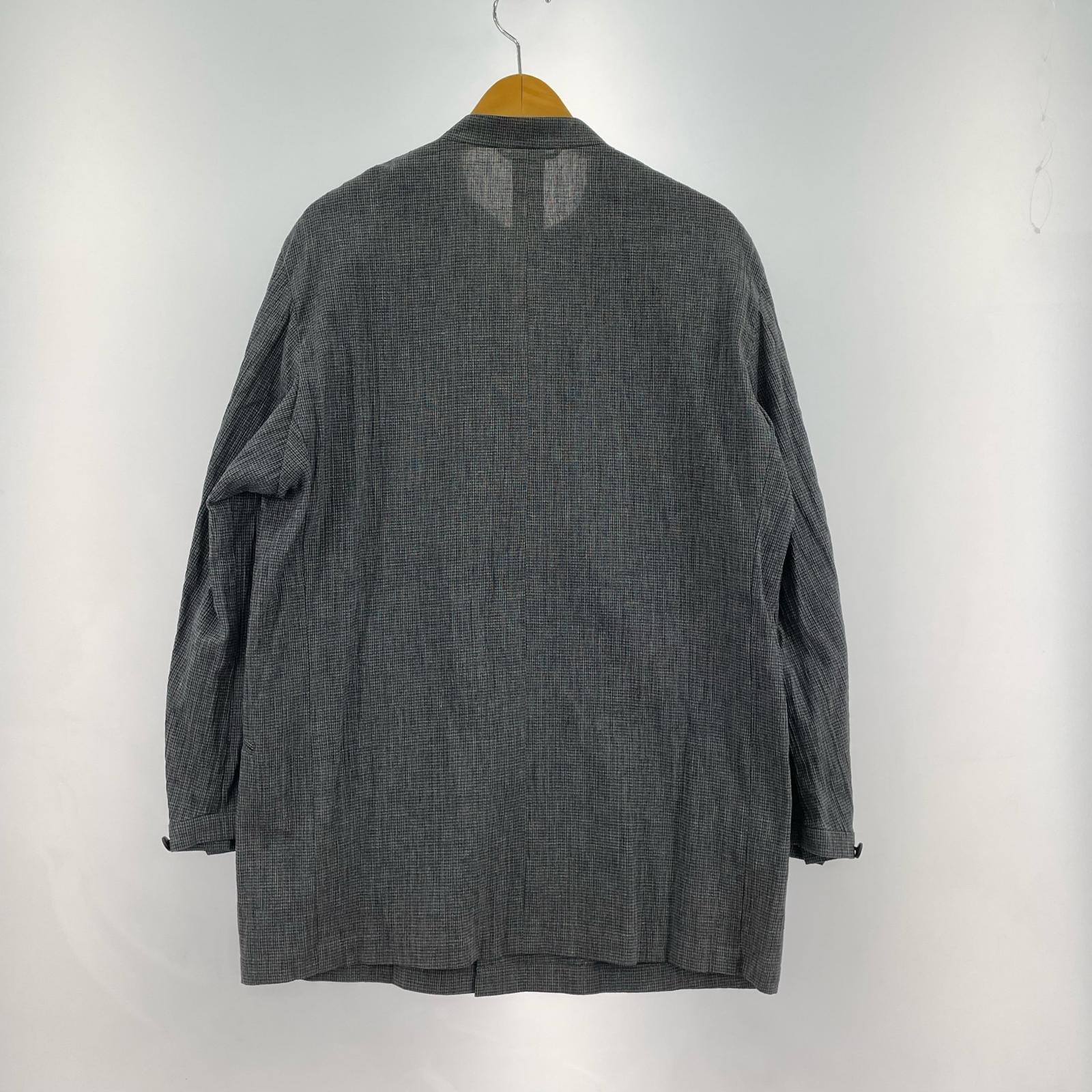 ジャケット allegri シアサッカー スタンドカラージャケット 46 グレー