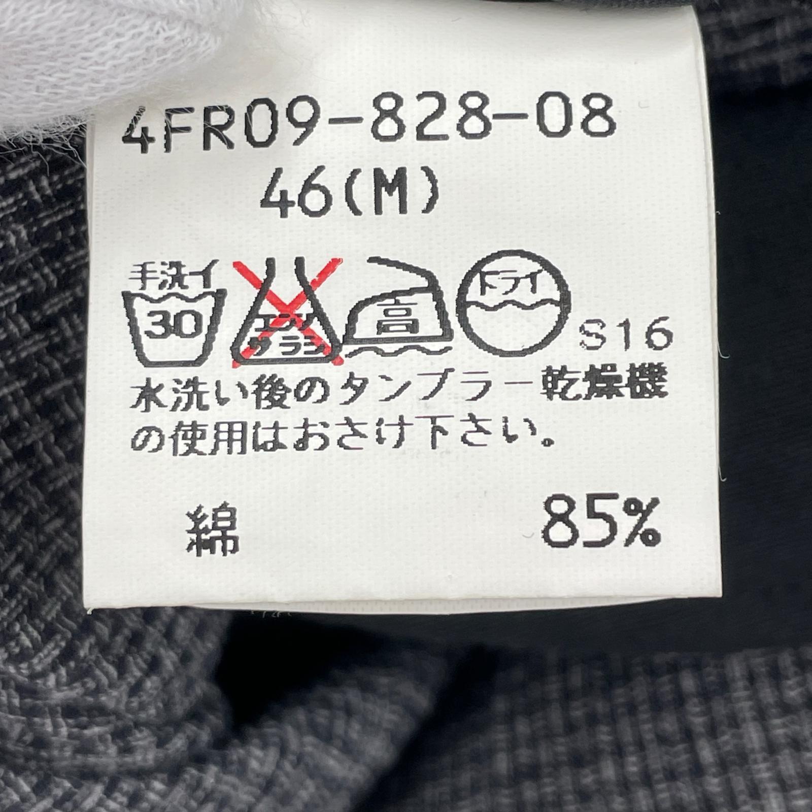 ジャケット allegri シアサッカー スタンドカラージャケット 46 グレー