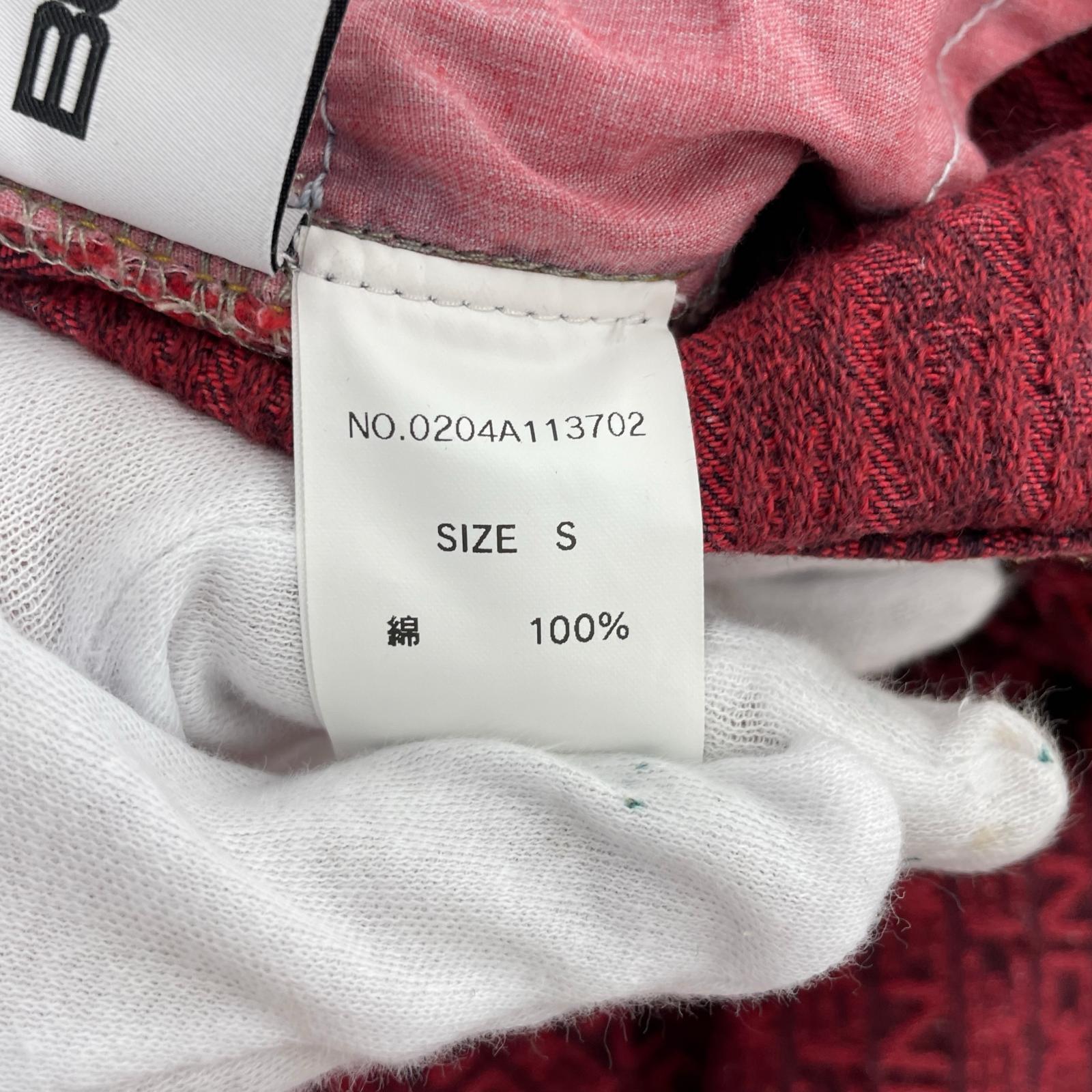 パンツ BEEDEN ジャガードパンツ S レッド S レッド