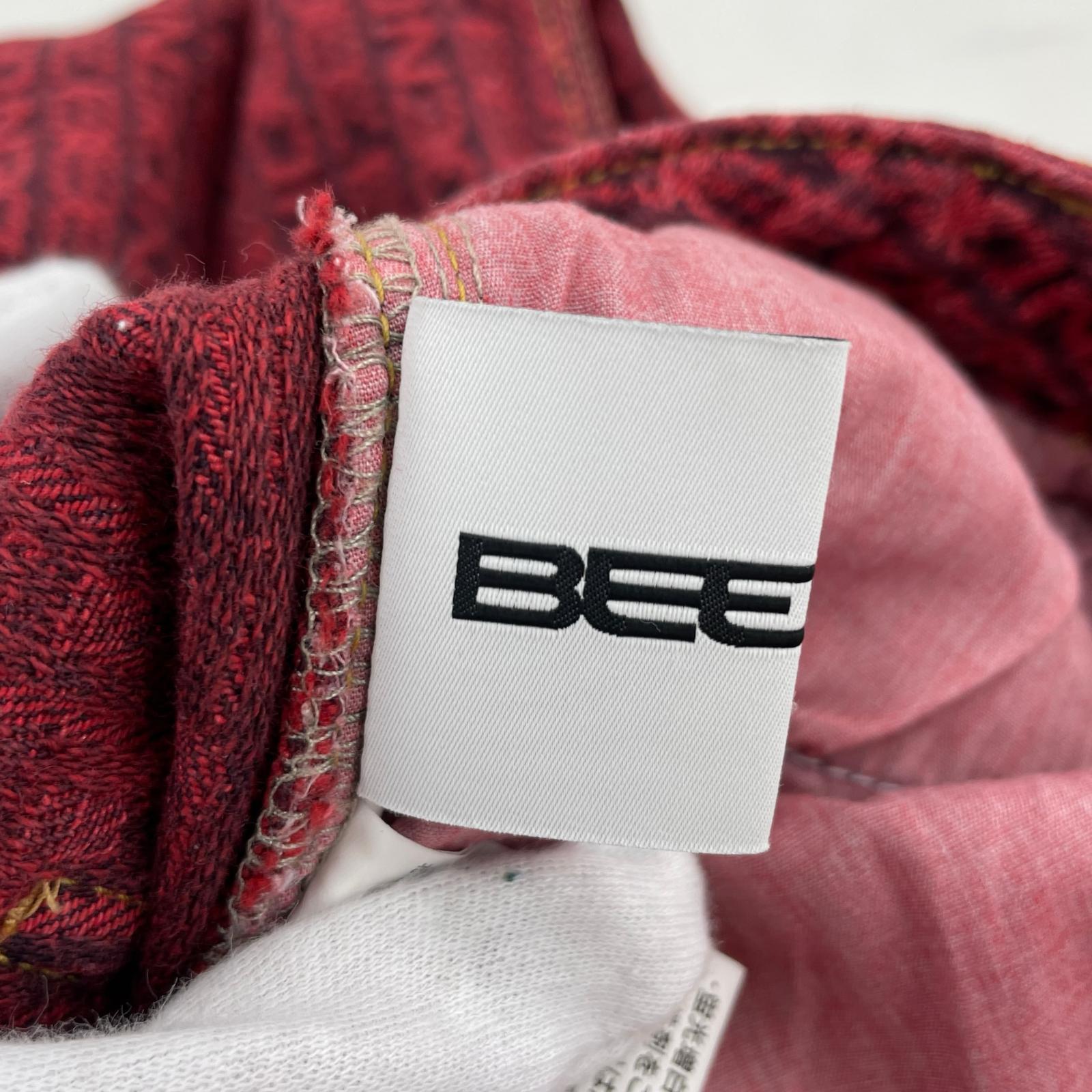 パンツ BEEDEN ジャガードパンツ S レッド S レッド