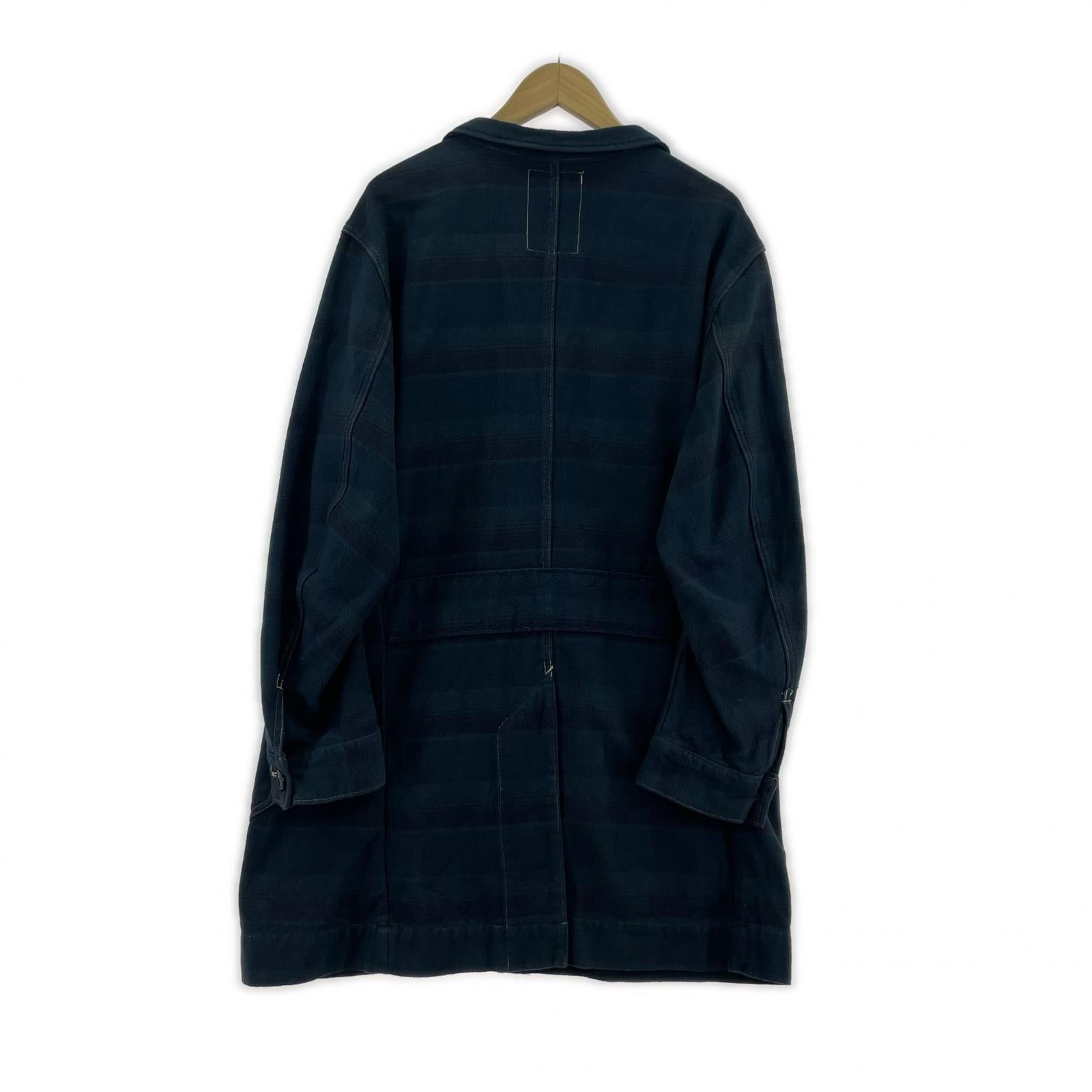 長袖シャツ 12SS SHOP COAT 3 3 ネイビー
