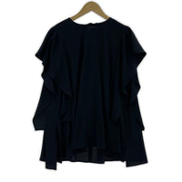 半袖Tシャツ Arpege story/ラッフルブラウス/黒 2 ブラック