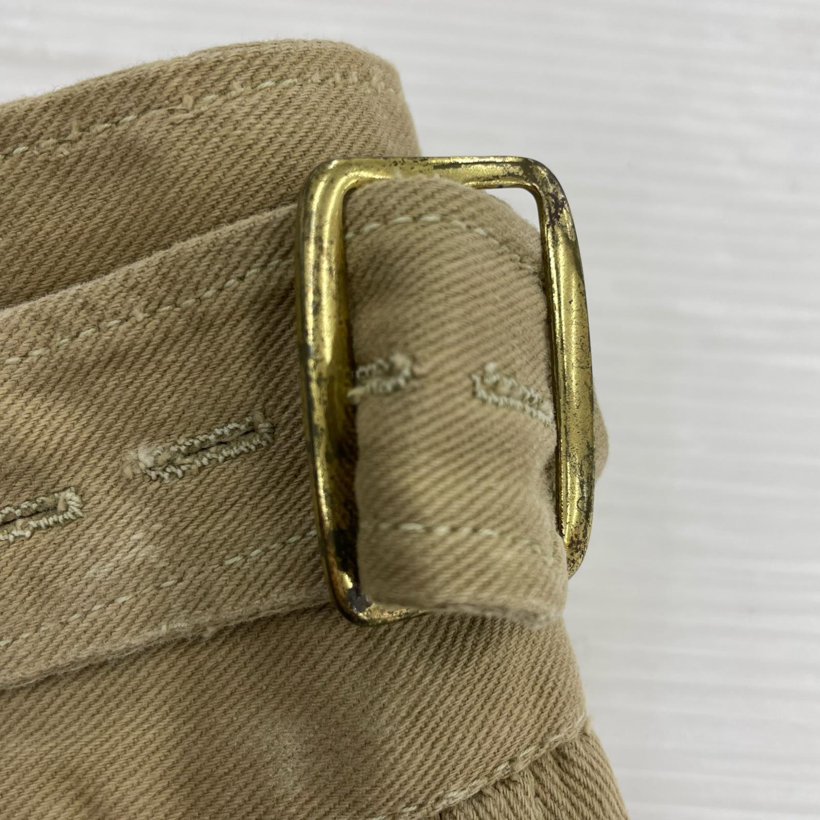 ショートパンツ 40s~ グルカショーツ メタルボタン カーキ 31 カーキ