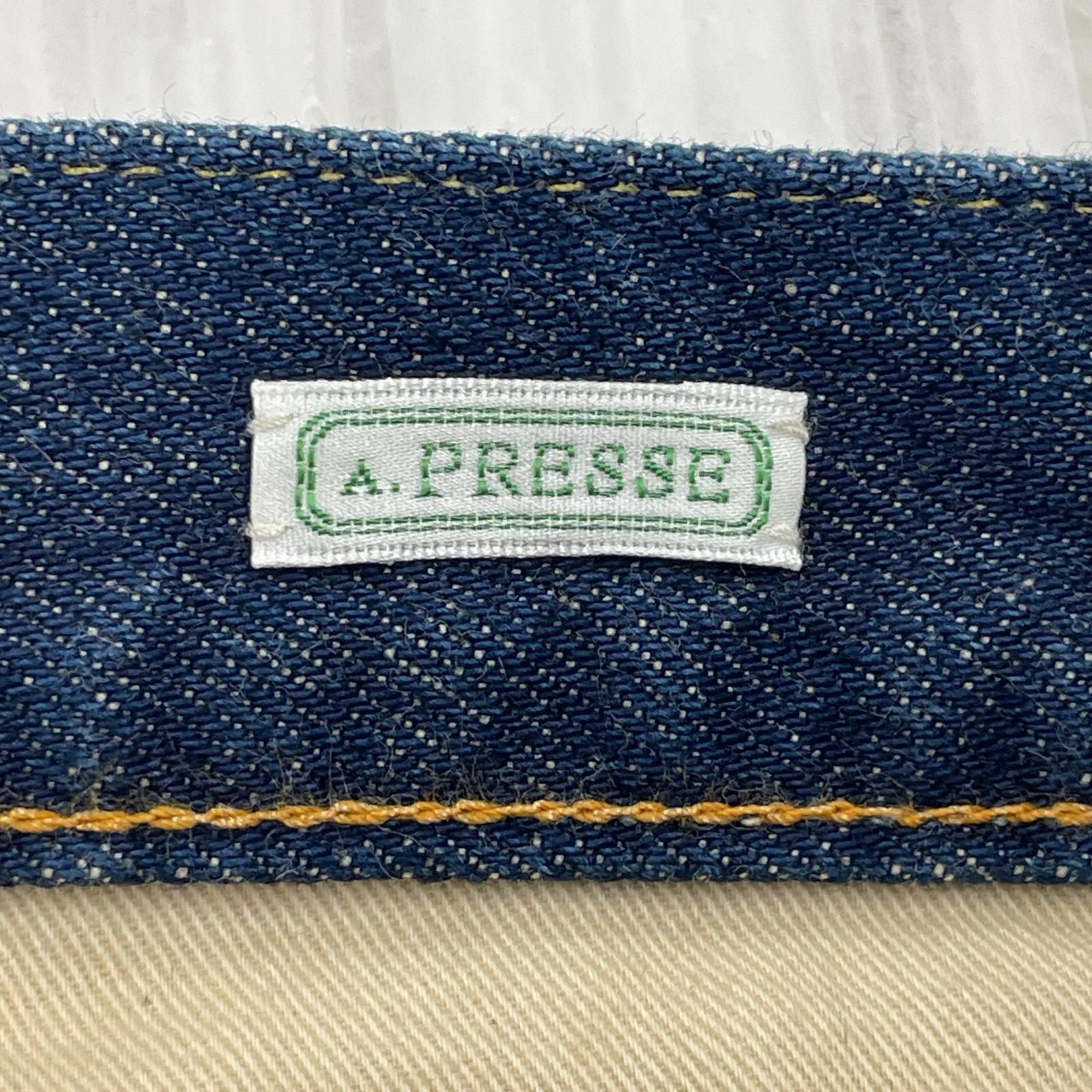 デニムパンツ A.PRESSE Washed Denim 23aw ネイビー