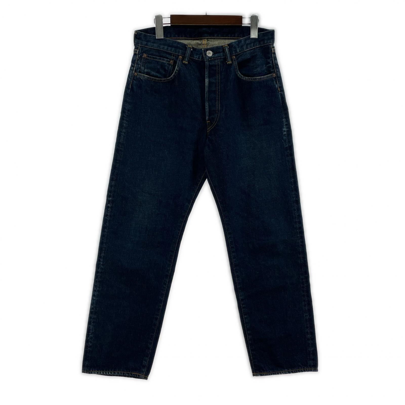 デニムパンツ A.PRESSE Washed Denim 23aw ネイビー