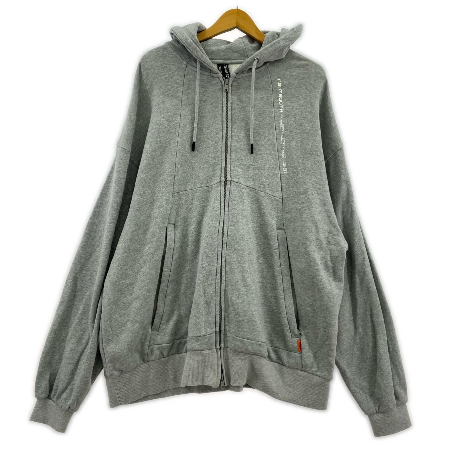 パーカー PYRAMID ZIP HOODIE XL GRY グレー