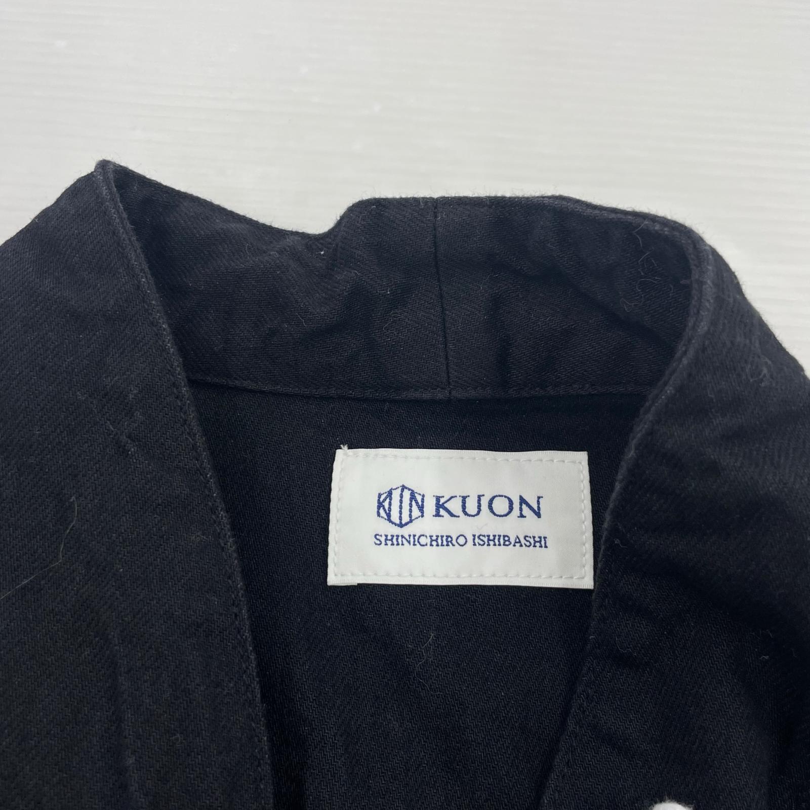 ジャケット KUON ノーカラージャケット S ブラック