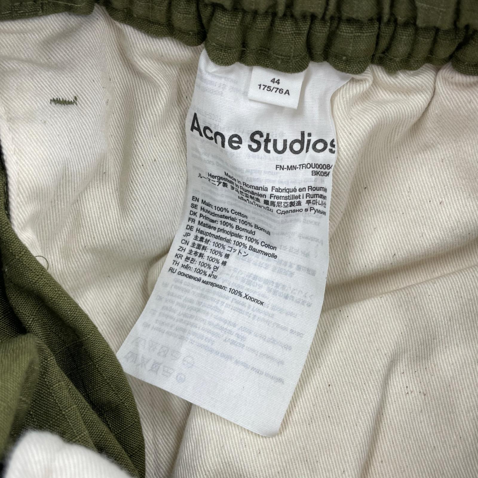 パンツ Acne Studios CARGO TROUSERS イージーカーゴパンツ 44 オリーブ 44