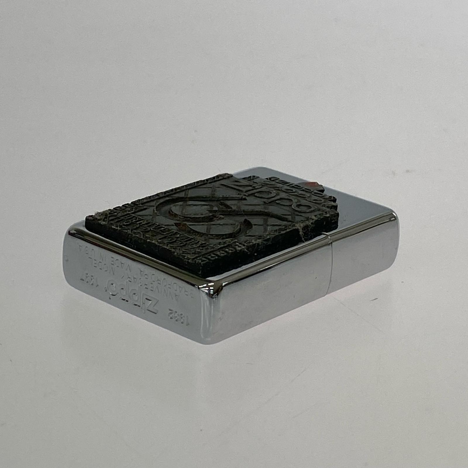 ライター zippo65Thアニバーサリーダブルイヤー1997年 シルバー