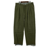 パンツ NICENESS CRAIN ツイステッドシルク2WAYイージーパンツ L オリーブ×マルチ L