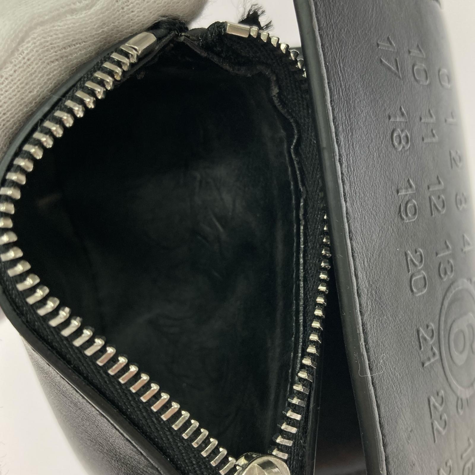 コンパクトウォレット 三つ折り財布 ブラック
