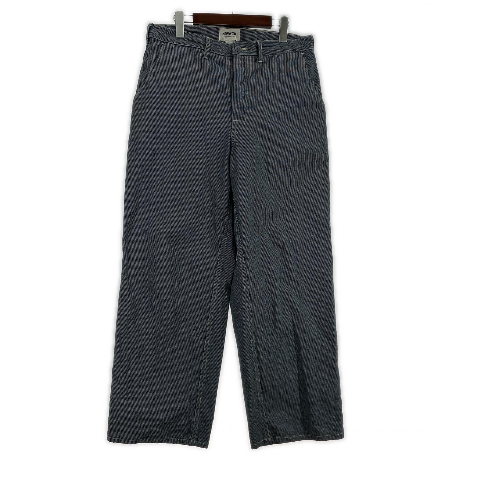 デニムパンツ ヒッコリー デニムパンツ L L ネイビー