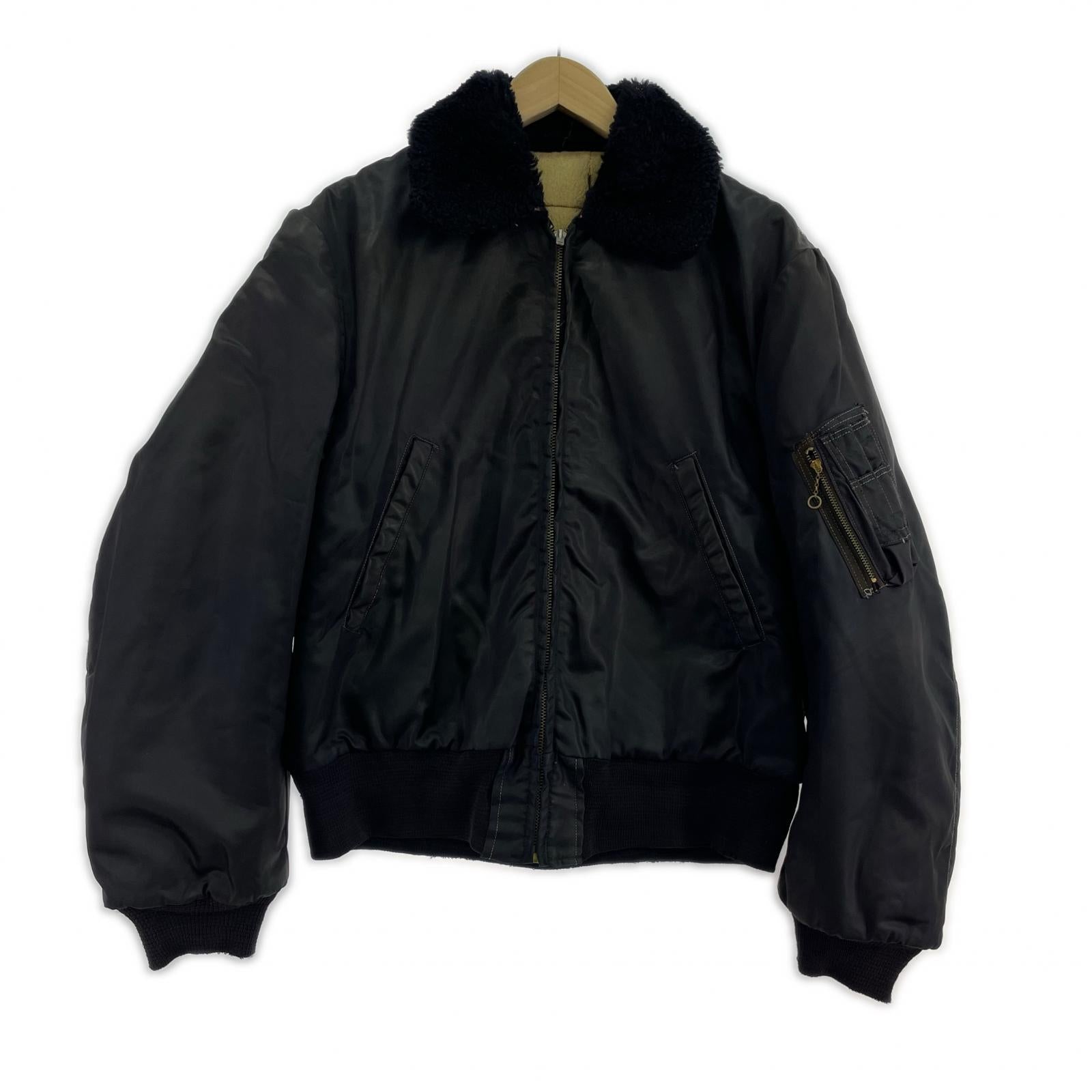 ジャケット 60s頃 B-15タイプ民間品 フライトジャケット ネイビー