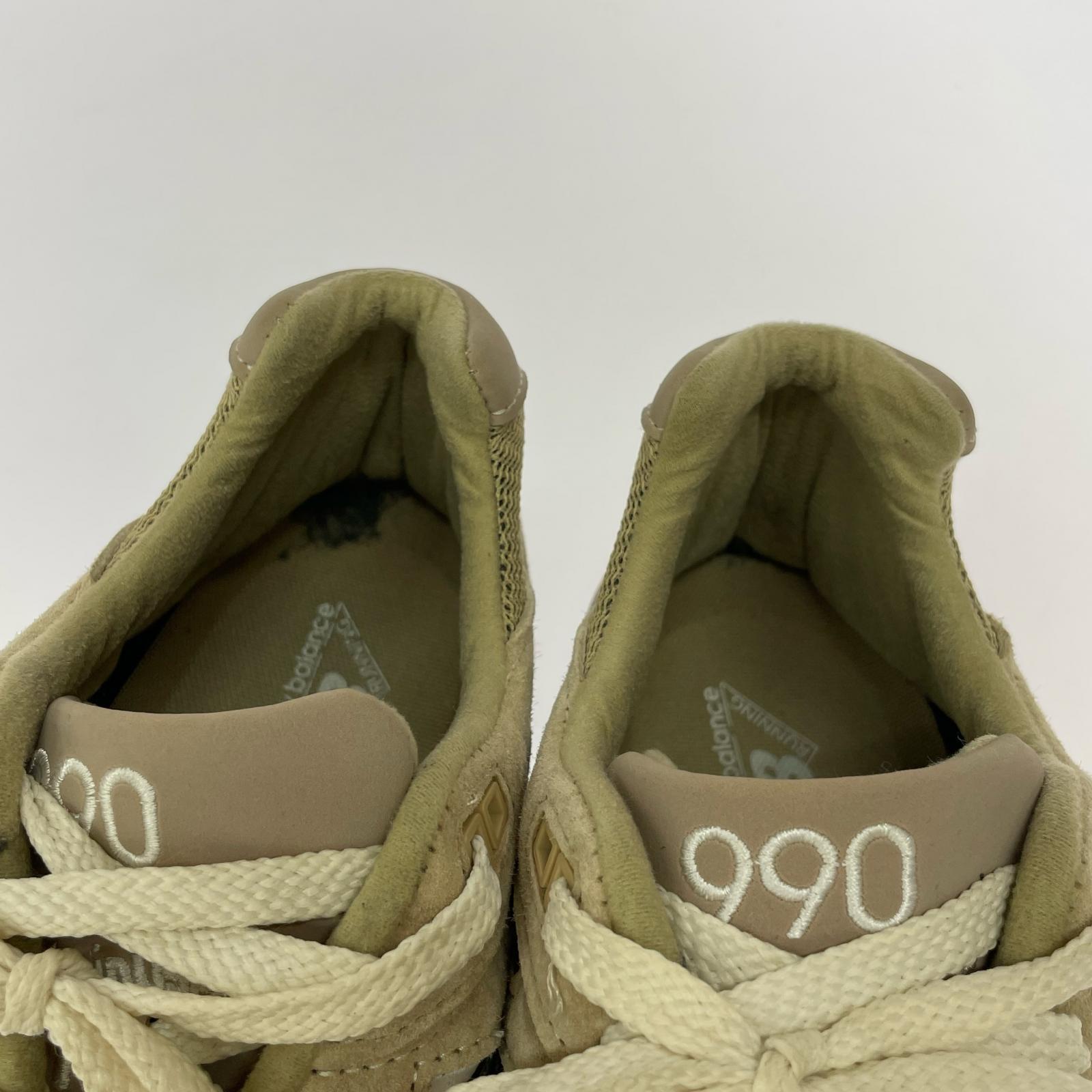 スニーカー KITH × New Balance 990V2 "Tan" M990KS2-27.0 27cm (US9 UK8 1/2 EU44) ブラウン