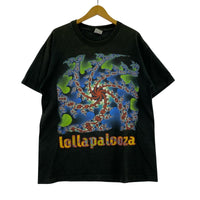 半袖Tシャツ 90s lollapalooza Print Tee BLK L L ブラック