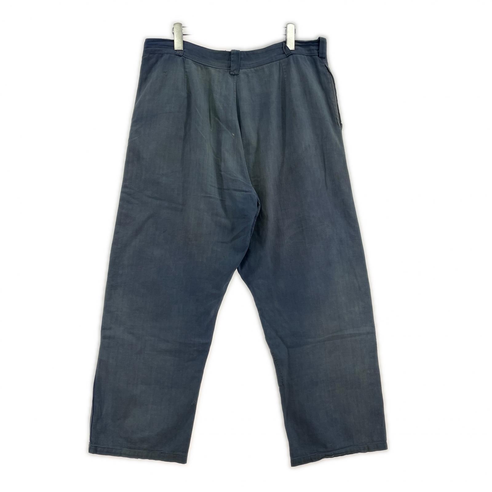 パンツ ~50s French CottonTwill Patch Work Pants ブルー