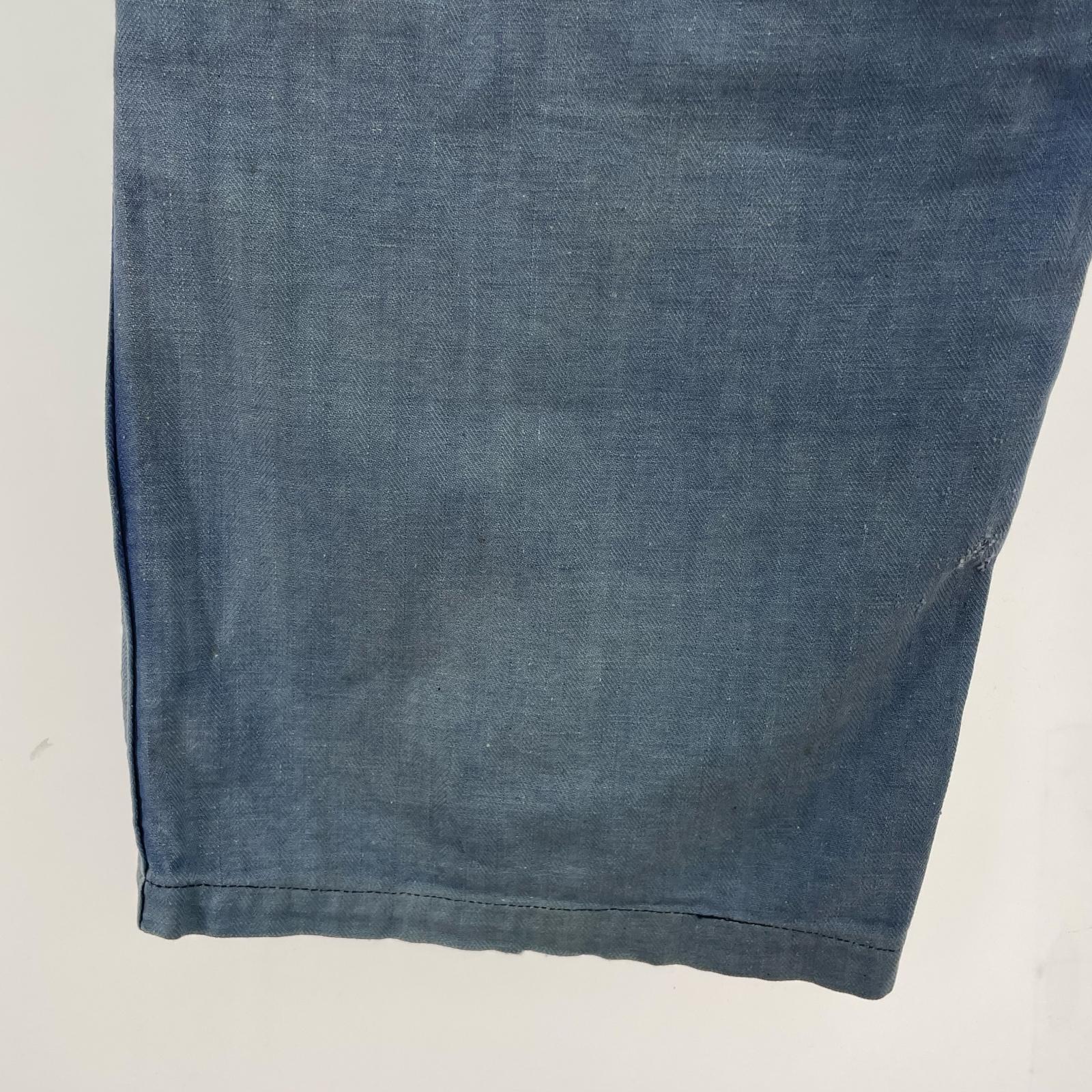 パンツ ~50s French CottonTwill Patch Work Pants ブルー