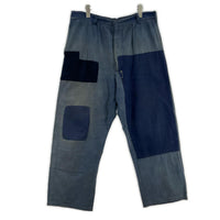 パンツ ~50s French CottonTwill Patch Work Pants ブルー
