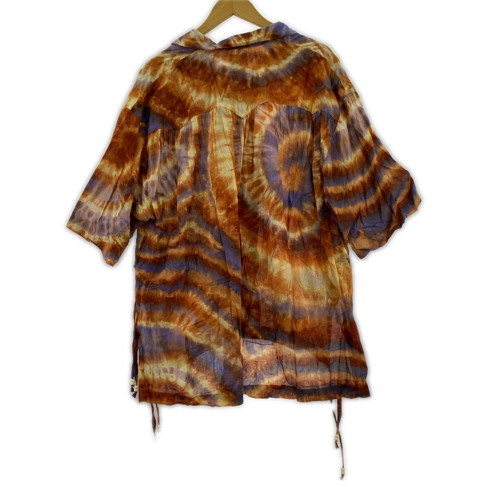 半袖シャツ FACCIES Tiedye Vintage SH RED F22S03010 (2) 2