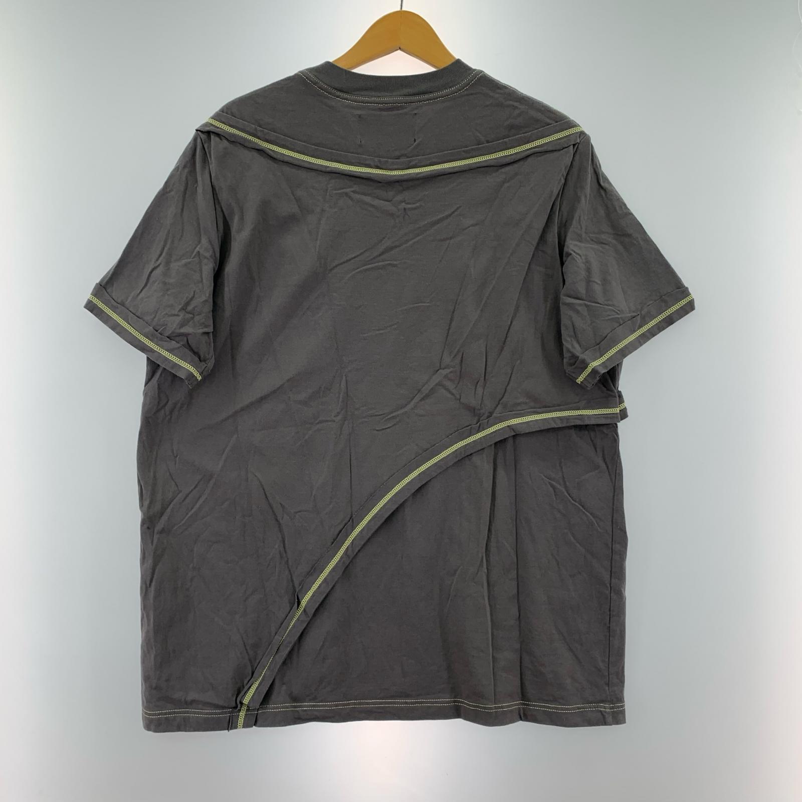 半袖Tシャツ YUKI HASHIMOTO コントラストレイヤードTシャツ 211-01-0604 グレー (M) M グレー