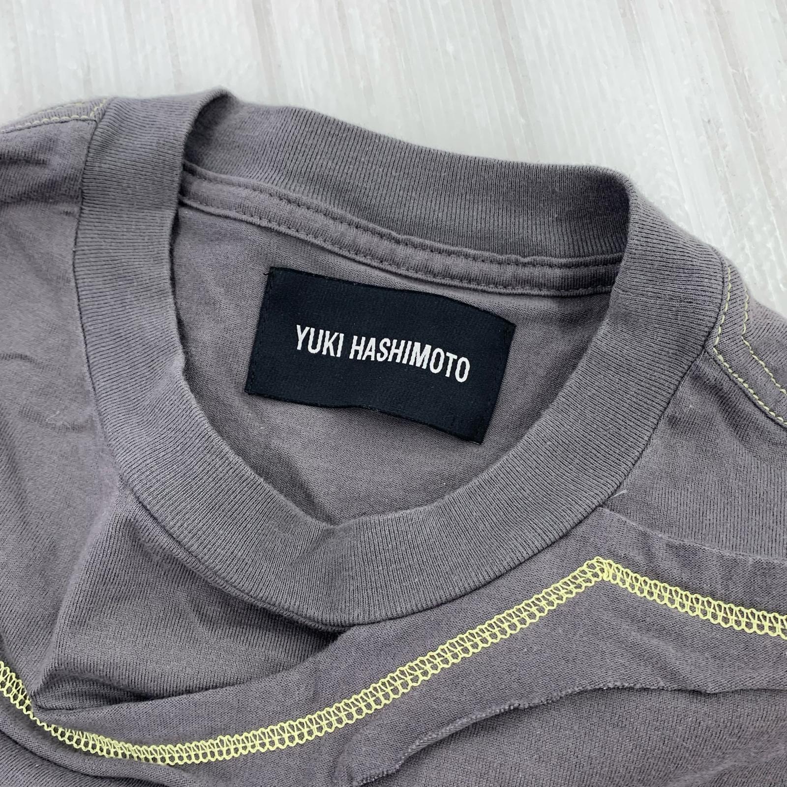半袖Tシャツ YUKI HASHIMOTO コントラストレイヤードTシャツ 211-01-0604 グレー (M) M グレー