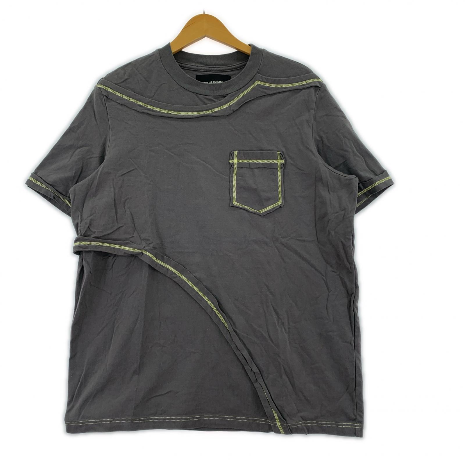 半袖Tシャツ YUKI HASHIMOTO コントラストレイヤードTシャツ 211-01-0604 グレー (M) M グレー