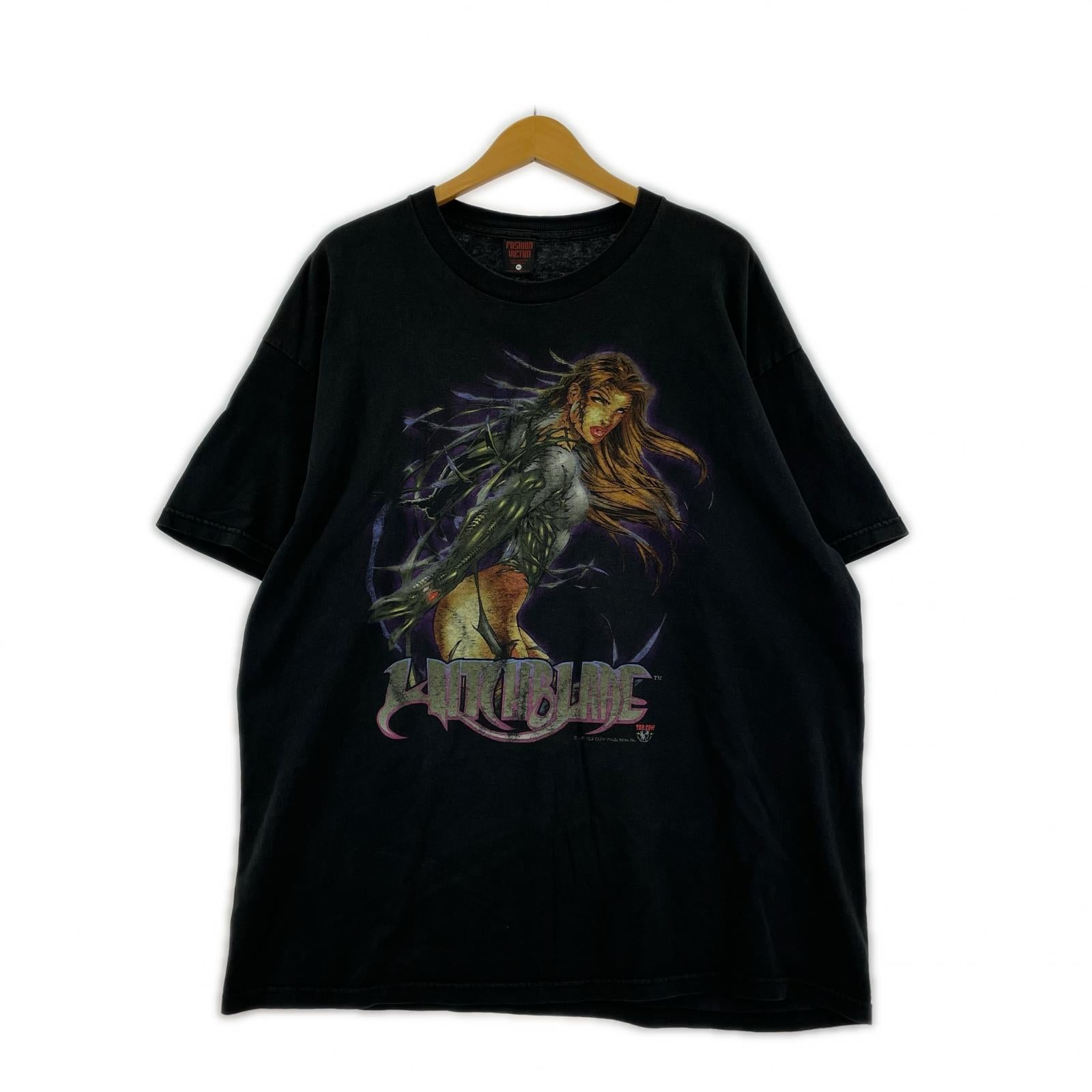 半袖Tシャツ 90s FASHION VICTIM ウィッチ・ブレイド (XL) 黒 ブラック