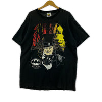 半袖Tシャツ 90s イタリア製 BATMAN ビッグプリントTee (XL) 黒 ブラック