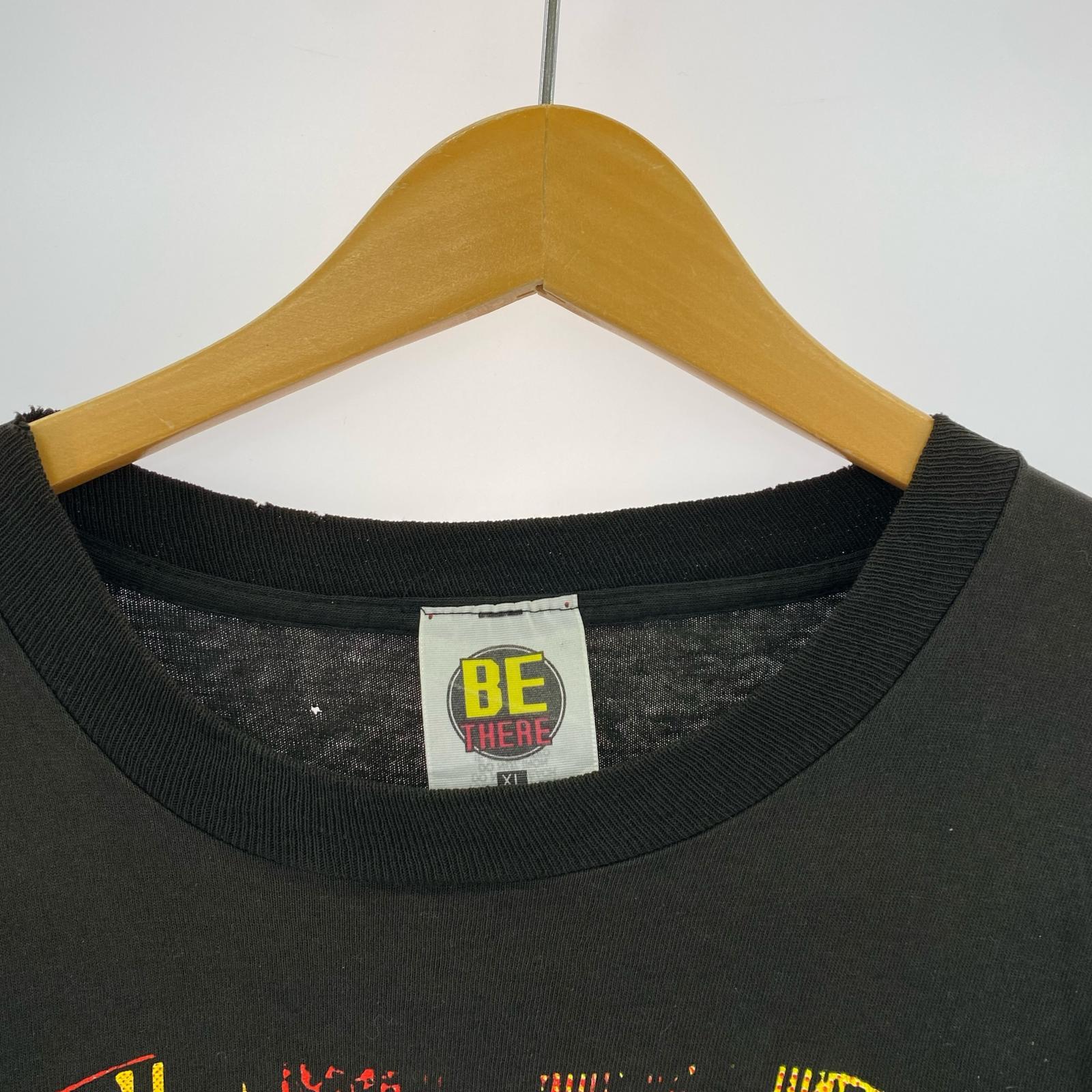 半袖Tシャツ 90s イタリア製 BATMAN ビッグプリントTee (XL) 黒 ブラック