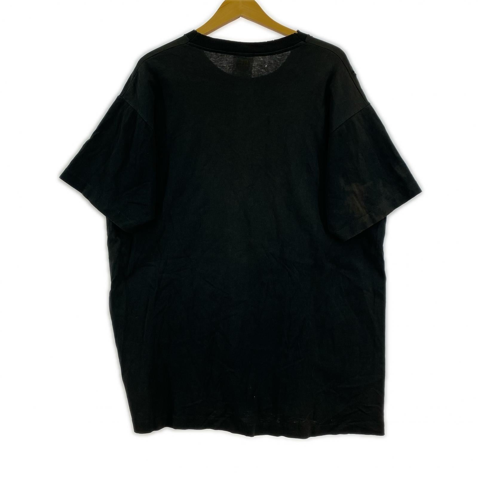 半袖Tシャツ 90s イタリア製 BATMAN ビッグプリントTee (XL) 黒 ブラック