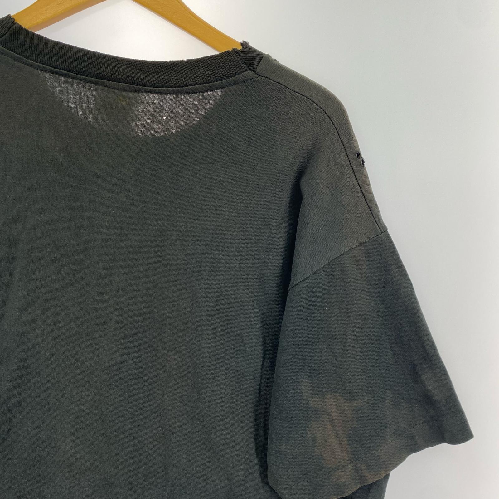 半袖Tシャツ 90s イタリア製 BATMAN ビッグプリントTee (XL) 黒 ブラック