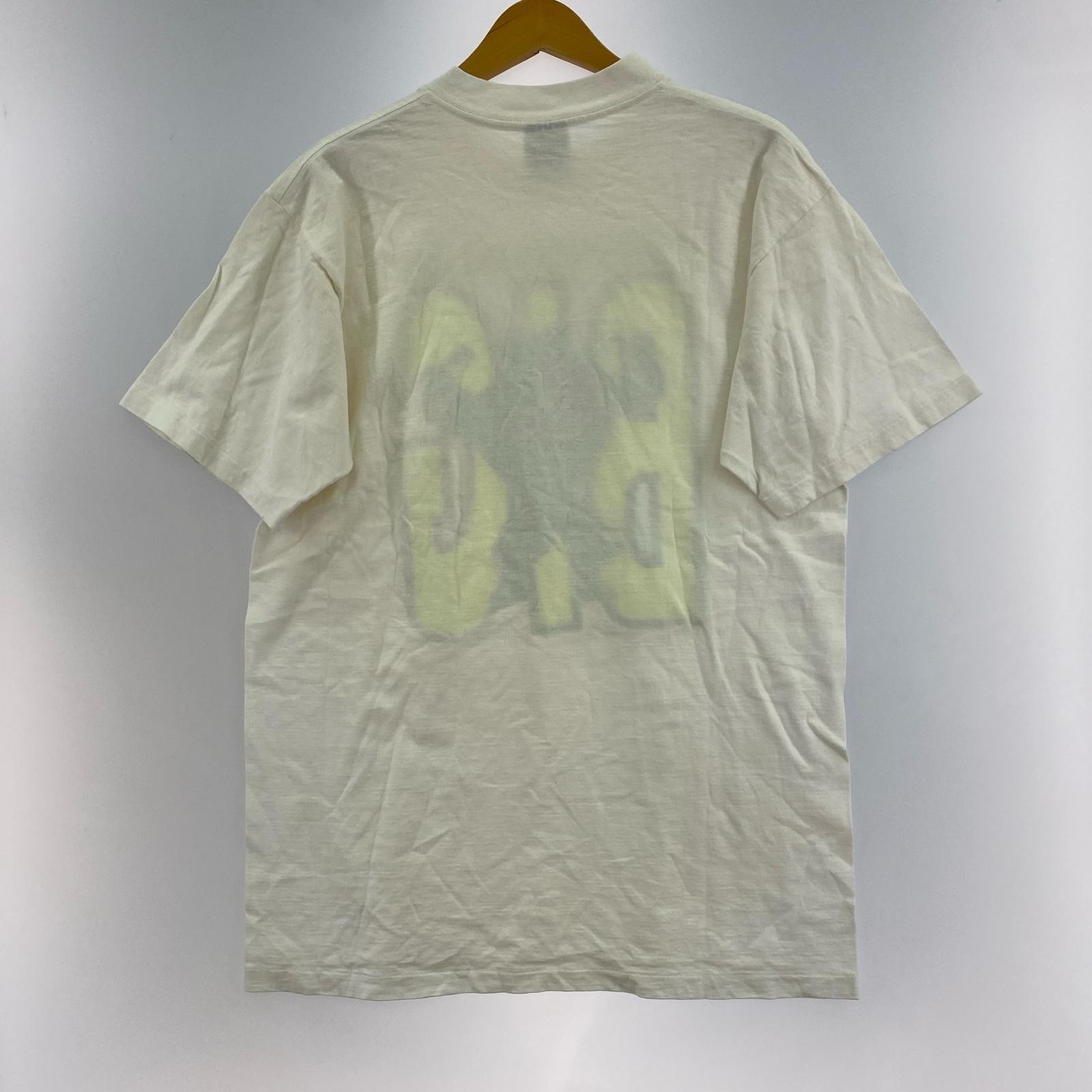 半袖Tシャツ 90s USA製 ONEITAボディ ビッグプリントTee (XL) ホワイト