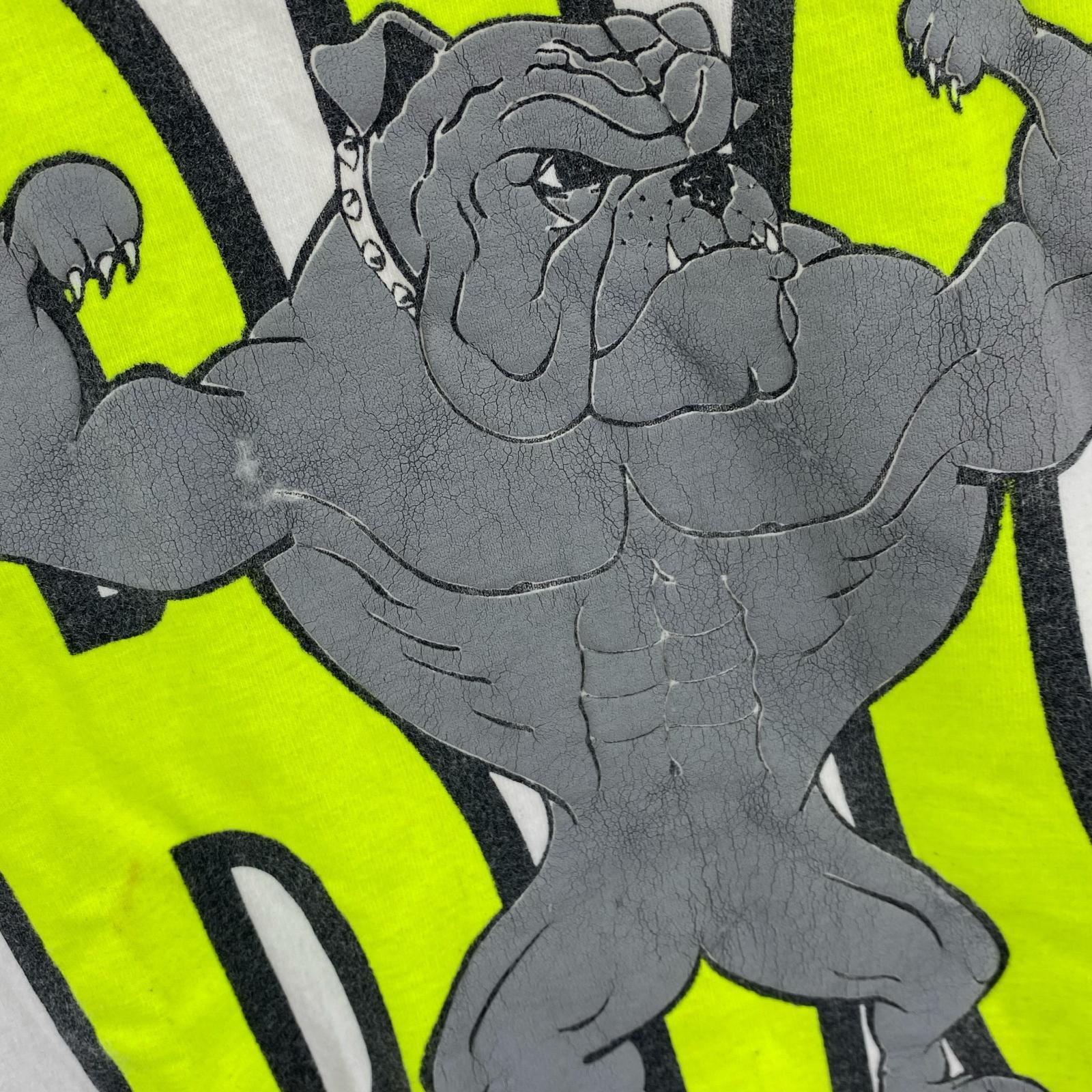 半袖Tシャツ 90s USA製 ONEITAボディ ビッグプリントTee (XL) ホワイト