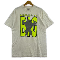 半袖Tシャツ 90s USA製 ONEITAボディ ビッグプリントTee (XL) ホワイト