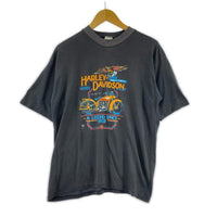 半袖Tシャツ 80s HARLEY DAVIDSON プリント BLK M M ブラック