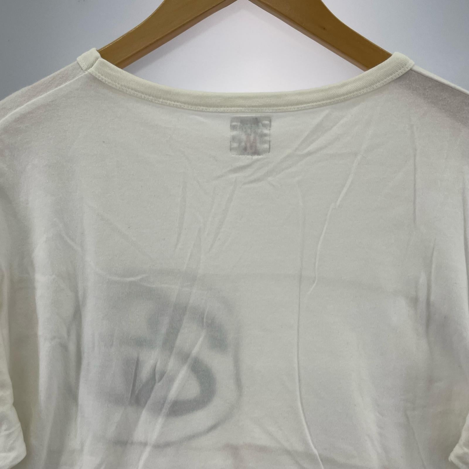 半袖Tシャツ 00s プリントS/Sカットソー 白 M ホワイト