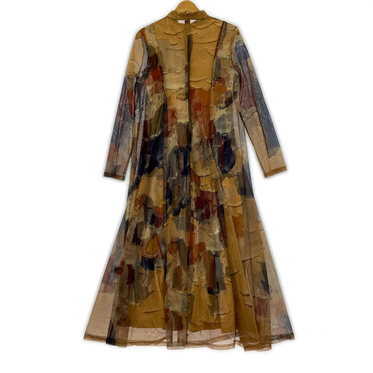 ワンピース VINTAGE UND GYPSUM ART DRESS M ベージュ M マルチカラー