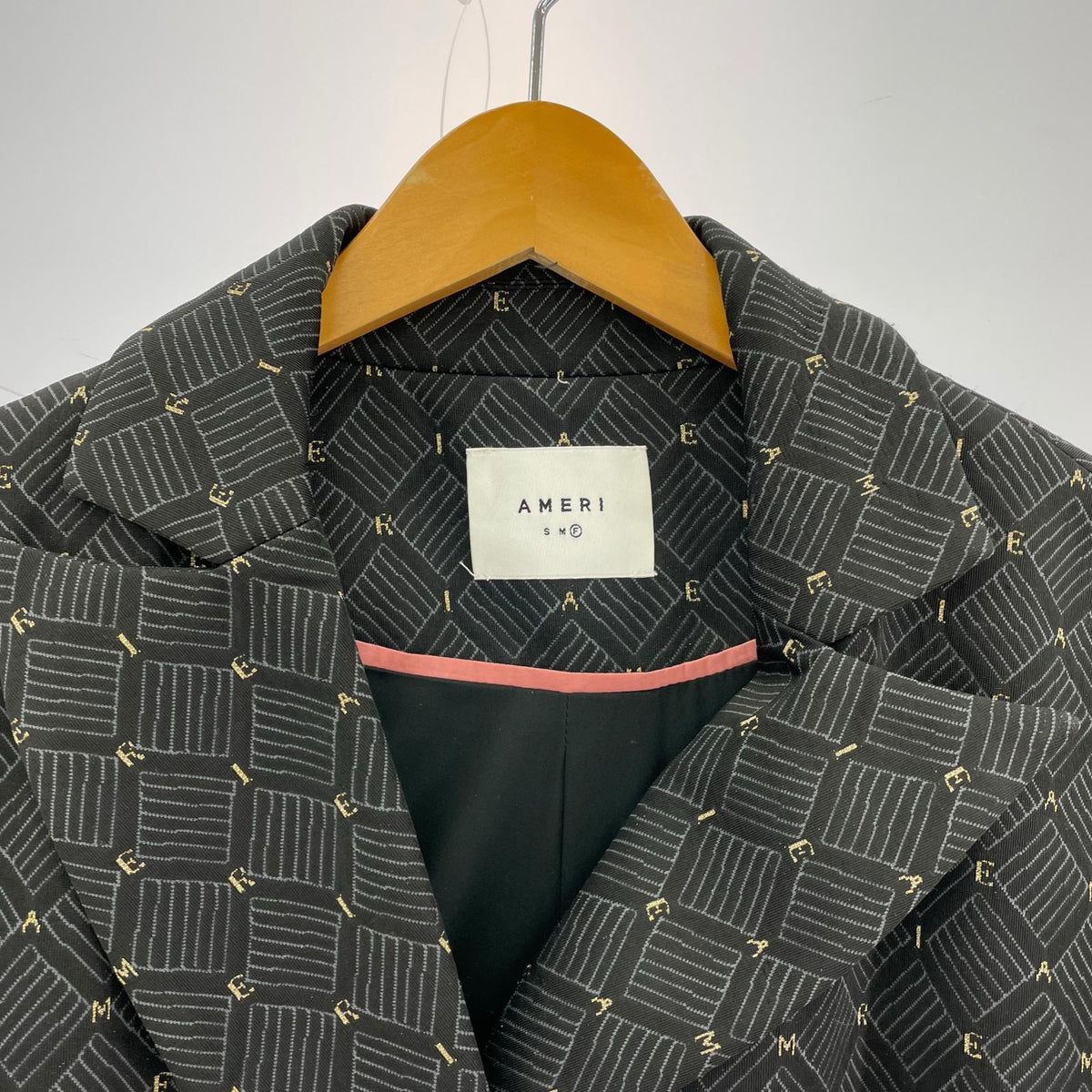 テーラードジャケット GLITTER JACQUARD TAILORED JACKET F 黒 ブラック
