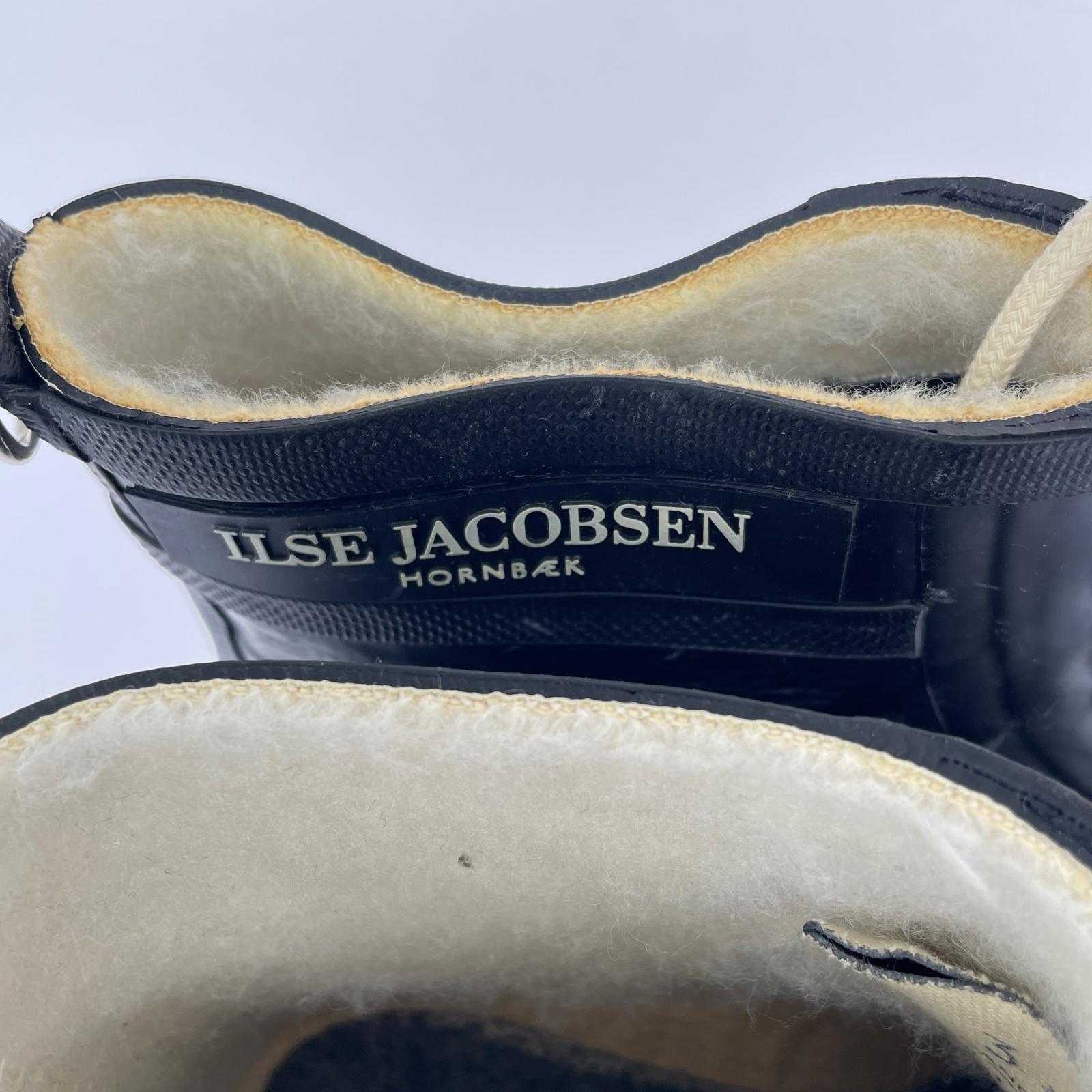 ブーツ ilse jacobsen ラバーブーツ 黒 35 35 ブラック