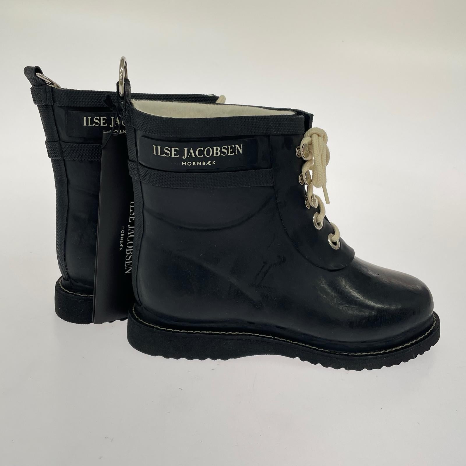 ブーツ ilse jacobsen ラバーブーツ 黒 35 35 ブラック