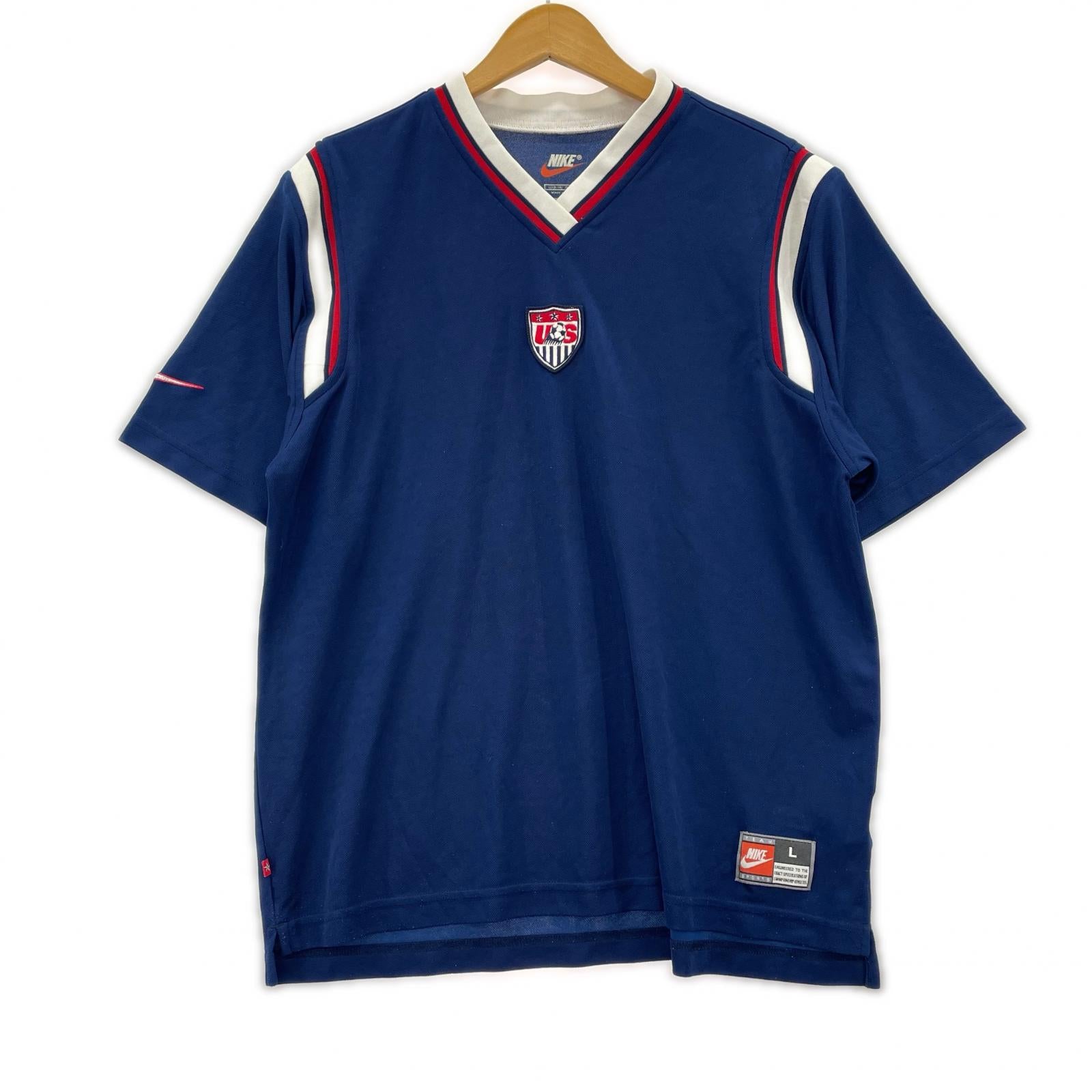 半袖Tシャツ NIKE 00s usa製 アメリカ代表 ゲームシャツ sizeL L