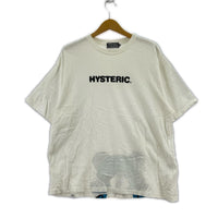 半袖Tシャツ ヒスベア バックプリント 白 (XL) ホワイト